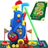 JoyStone Toddler Golf Set, Upgraded Kids Golf Cart with Golf Cornhole Board & Putting Mat, Indoor… — $27.99 (49% off)