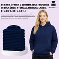thumbnail image 2 of BILLIONHATS 24 Wholesale Hoodie Sweatshirts, Men Womens Unisex Hoodies Cotton Blend, Bulk Adults Sweatshirt, Homeless Donation NAVY 4X-LARGE, 2 of 7