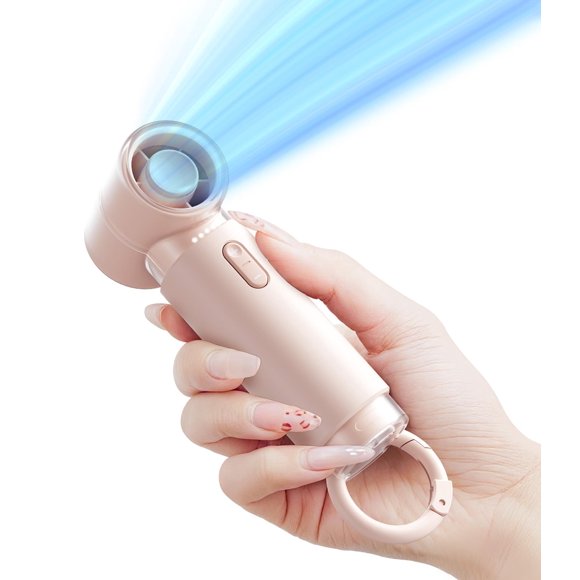 Ventilador portátil portátil WSKEN Mini Pocket recargable rosa