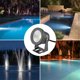 thumbnail image 2 of Ip65 10W Blanco Frío Led Fuente Subacuática Foco De Luz Piscina Estanque Pecera Acuario Lámpara De Luz Led Speravity HA024809-03, 2 of 6