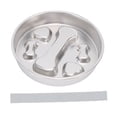 thumbnail image 2 of Alimentador Lento Tazón De Acero Inoxidable Anti Asfixia Lento Comer Tazón Antideslizante Inferior Para Gatos Y Perros Con Messless Diseño, 2 of 7