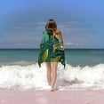 thumbnail image 6 of PHYHOO Animal Microfiber Beach Towel, Forest Leaves Large Oversized Beach Towel Lightweight Quick Dry Soft Absorbent Bath Towel, Sand Free Towel for Swimming Travel Sports 30x60in, 6 of 8