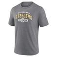 thumbnail image 2 of Men's Fanatics Heather Gray Pittsburgh Steelers Tri-Blend Go Ahead T-Shirt, 2 of 3