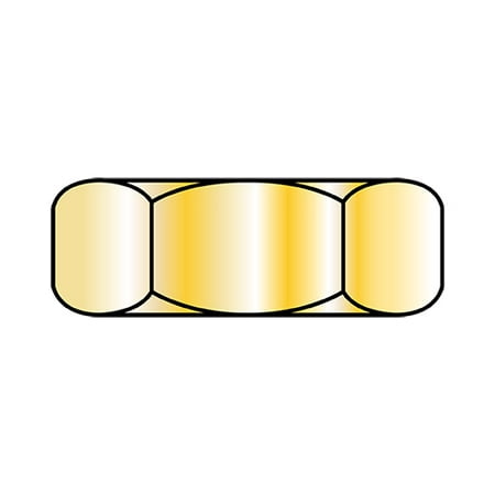 

3/8-16 Hex Jam Nut Grade 8 Zinc Yellow (Pack Qty 3 000) BC-37NJ8