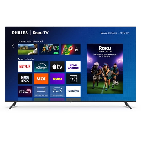 Pantalla Philips 65 Pulgadas 4K UHD QLED Roku TV 65PQL7636/F8