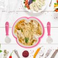 thumbnail image 3 of MasteelfCA 1 Set Baby Spoon Fork Suction Cup Bowl Kids Eating Training Utensils Baby Tableware, 3 of 7