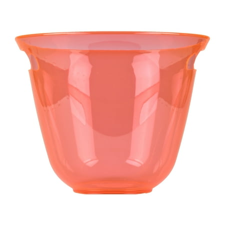 Mainstays Summer Neon Acrylic Round Beverage Tub, Orange