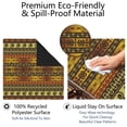 thumbnail image 4 of Boho Style Large Non-Slip Playing Surface for Mahjong 31.5x31.5 Inch Rubber Mat with Noise Dampening for Card Games Board Games and Game Room Decor, 4 of 7