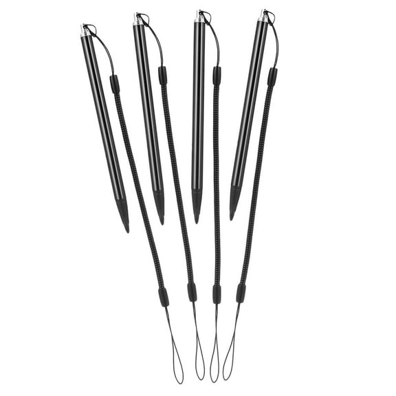 unbranded 4 Pcs Stylists for Touch Screens Stylus Spring Tips Mobile Phone Flat Black