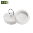 thumbnail image 3 of 2 Pcs Tapones para Bañera, Tapones de Caucho para Drenaje de Bañera 1-5/8" a 1-3/4" y Cadena de 15" con Bolas, Blanca, 3 of 6