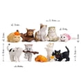 thumbnail image 4 of AYYUFE 10Pcs Mini Realistic Cat Figurine Sculpture PVC Toy Dollhouse Garden Ornaments, 4 of 4