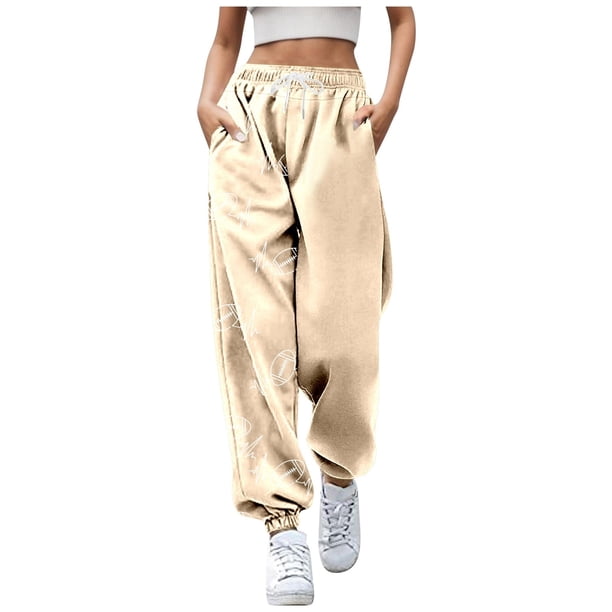 WILLBEST Pantalones Casuales de Mujer para Uso Diario: Joggers Holgados con Estampado de Halloween, Bolsillos y Cintura Alta con Cordón Ajustable. Sudadera Versátil para Otoño E Invierno. Extra Grande
