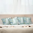 thumbnail image 3 of Ambesonne Abstract Throw Pillow Cover 4 Pack, Seashell Ornate Motifs, 24", Blue Green White, 3 of 6