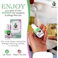 thumbnail image 2 of Sulfite Removing Wine Drops, Odorless and Tasteless Purifier for Red and White Wines, Natural Headache Reducer, Made in the USA, 2 of 5