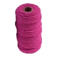 thumbnail image 1 of Transemion DIY Crafts Ropes Roll Cotton Rope String Multi-color Macrame 3mm Rose Red, 1 of 6