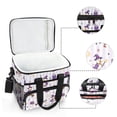 thumbnail image 6 of FORMRS Insulated Cooler Bag 24 Cans Capacity Soft Leakproof Lunch Box with Side Pockets, Purple Halloween Gooses, 6 of 7