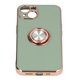 thumbnail image 2 of Funda para teléfono móvil para iPhone 13 con soporte de anillo chapado en brillo de oro rosa, funda protectora para teléfono de TPU flexible ultrafina, 2 of 8