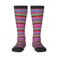 thumbnail image 1 of Balery Colorful Mexican Stripes Calcetines novedosos Calcetines deportivos Calcetines hasta la rodilla Calcetines de algodón Calcetines originales y geniales, 1 of 6