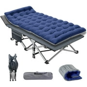 Slsy Folding Camping Cots with 3.3 Inch 2 Sided Mattress,75* 28 Folding Bed Cot with Carry Bag,Folding Sleeping Cot Guest Bed