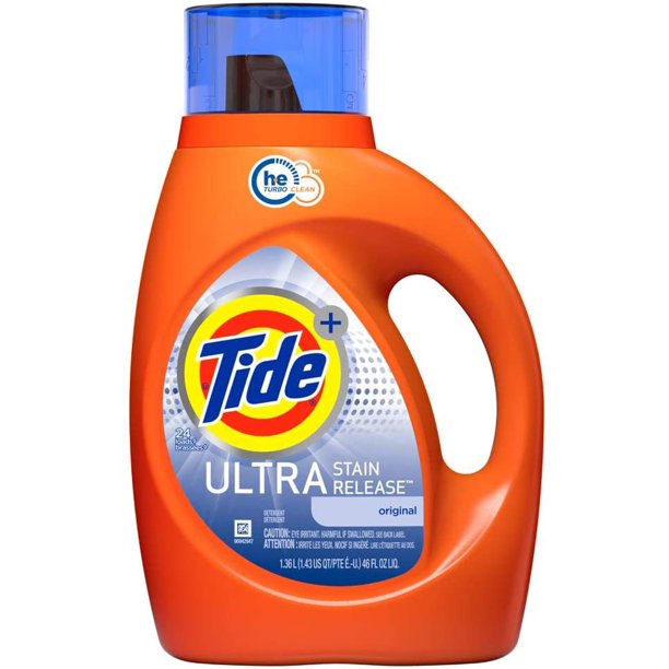 Tide Liquid Laundry Detergent, Ultra Stain Release, 46 Ounce