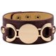 thumbnail image 3 of YOITEA 2 pulseras de cuero para mujer, pulseras envolventes, muñequera oso de fresa Juguete, 3 of 4