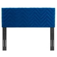 thumbnail image 4 of Tufted Headboard, Full Queen, Blue Navy, Velvet, Mid Century Bedroom, Modern Contemporary Boutique HB35228, 4 of 9