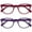 Pink / Purple - 2 Pairs, variant on OPULIZE POP Reading Glasses 2 Pack - Fun Round Matte Frame - Black - Spring Hinges, Scratch Resistant - Mens Womens - RR2-1 - +1.00