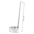 thumbnail image 2 of HEANUJJ Large Soup Spoon Stainless Steel Pouring Adults 1Pack, 2 of 8