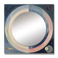 thumbnail image 2 of Designart "Universal Flourishing Pastel Accordance II" Abstract Spirals Beige Large Square Mirror - Square Bedroom Mirror Printed Wall Decor - Transitional Square Printed Wall Mirror Art, 2 of 5