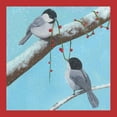 thumbnail image 3 of Popp, Grace 12x12 Black Modern Framed Museum Art Print Titled - Chickadee Christmas Collection J, 3 of 5