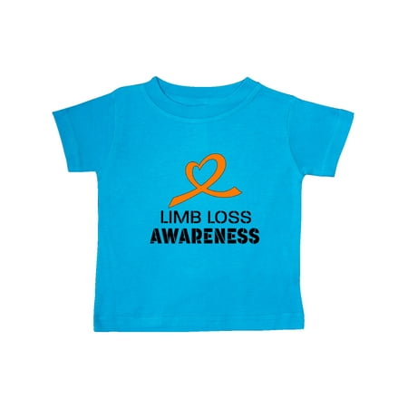 

Inktastic Limb Loss Awareness Heart Orange Ribbon Gift Baby Boy or Baby Girl T-Shirt