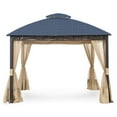thumbnail image 1 of Garden Winds Replacement Canopy Top Cover for Westbrook Gazebo Gazebo - 350 - Midnight Trellis, 1 of 5