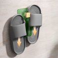 thumbnail image 4 of Zapatero, organizador de zapatos, estante para zapatillas de baño, sin perforaciones ni vestigios, gancho de instalación, estante de plástico para baño., 4 of 6