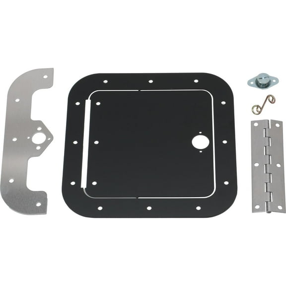Universal Aluminum Access Door, 6 x 6 Inch, Black