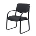 thumbnail image 6 of Boss Office Products B9521-BK Fabric Sled Base Guest Chair with Arms, Black, 6 of 8