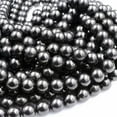 thumbnail image 6 of K-KED Genuine Natural Shungite 6mm 8mm 10mm Round Beads High Quality Strand 15"-4 mm, 6 of 8