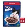 thumbnail image 1 of Alimento para Gato Purina Felix ¡Trocitos Jugosos! Carne 85 g, 1 of 6