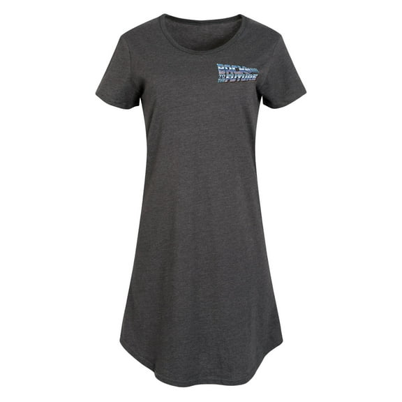 Back To The Future - Silver Shinning Logo - Women's Any Way Dress