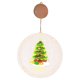 thumbnail image 2 of XWSHYW Decoraciones Navideñas Luces Led Decorativas para Colgar, Navidad, Centro Comercial, Luces Ambientales, Luces Colgantes con Ventosa Redondas Pintadas, 2 of 6