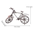 thumbnail image 4 of Retro Iron Bike Decor Handmade Steel Motorcycle Model for Home Office Light Brown 12.5x6x10 Inches, 4 of 4