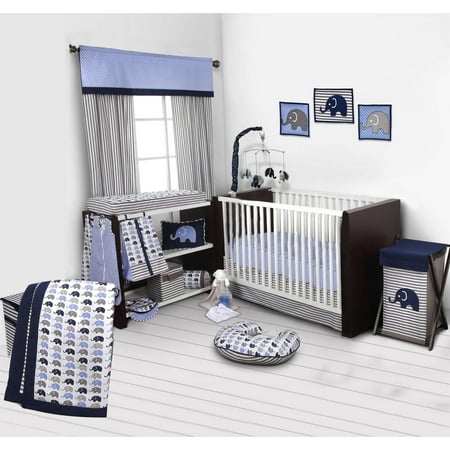 Bacati Elephants Piece Nursery In A Bag Crib Bedding Set Bacati Elephants Piece Nursery In A Bag Crib Bedding Set