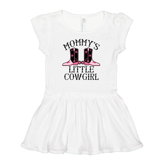 Inktastic Mommy Little Cowgirl Baby Clothes Girls Baby Dress