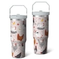 thumbnail image 2 of 1pc chicken 30oz Tumbler with Straw & Handle - Insulated Stainless Steel Cup | Holiday Gift for Man Women (Christmas, Valentine's, Birthday), 2 of 7