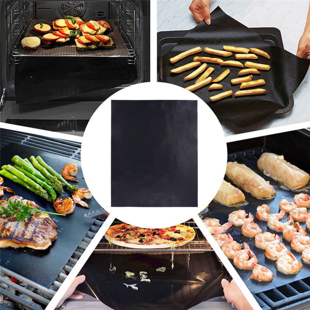 BBQ Grill Mat Non-Stick Cooking Baking Pad Reusable Sheet Barbecue Grill Mesh