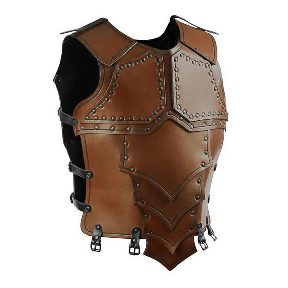 Medieval Retro Men Chest Shoulder Armor Cuirass Breastplate Gladiator Pauldrons 