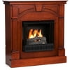 Colton Gel Fireplace, Classic Mahogany