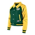 thumbnail image 2 of Women's New Era Green Green Bay Packers Coaches Raglan Full-Snap Jacket, 2 of 3