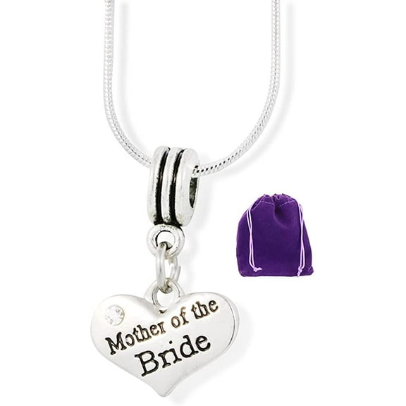Mother of the Bride Charm Snake Chain Necklace
