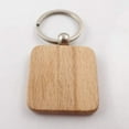 thumbnail image 6 of 250Pcs DIY Blank Wooden Keychain Square Carved Key Ring Wooden Key Ring 40 x 40 mm,250 x key ring,wood color & silver, 6 of 7