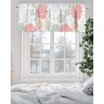 thumbnail image 5 of Red Coral Valances for Windows Sage Green Starfish Ocean Coastal Seashell Valance Rod Pocket Light Filtering Short Window Treatments Curtains for Kitchen Bathroom Living Room Bedroom, 60 x 18 Inch, 5 of 7